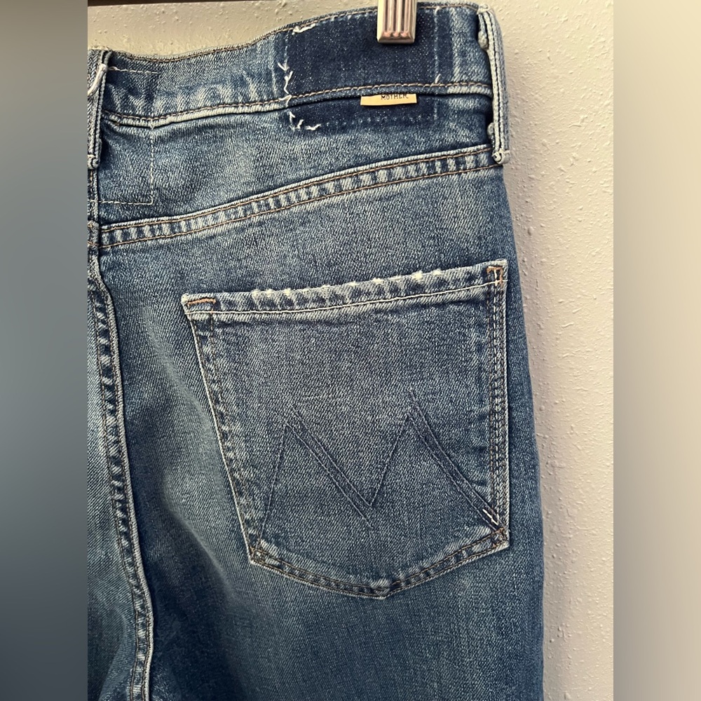 MOTHER Superior High Waisted Rider Skimp Jeans in Cowboys Don't Cry Size 30 New - Picture 7 of 13